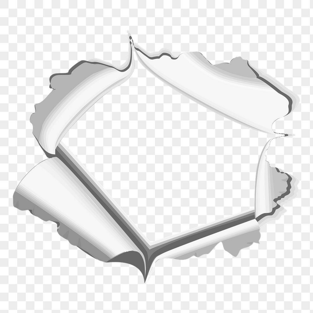 Torn paper png hole frame, | Free PNG - rawpixel