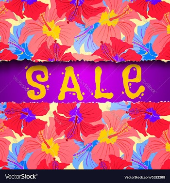  					Torn paper summer sale vector image														