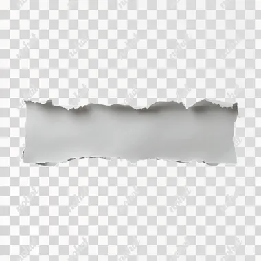 Torn White Paper Sheet on a Dark Canvas