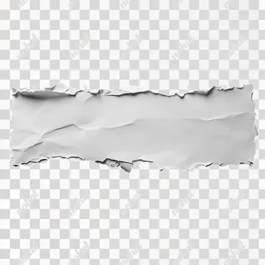 Torn White Sheet: A Contrast of Texture and Depth