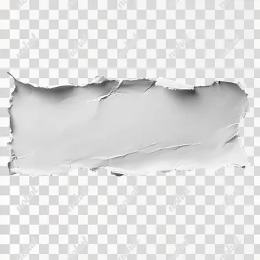 Torn White Sheet of Paper Against a Dark Canvas