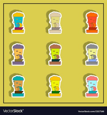 Tornado and boat collection vector image