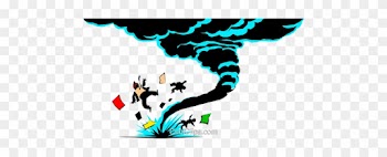 Tornado Cartoon Livre De Direitos Vetores Clip Art - Cartoons Of Natural Disasters