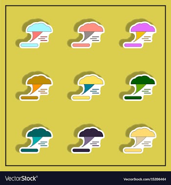 Tornado collection vector image