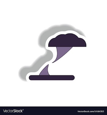 Tornado hurracian disaster twister vector image