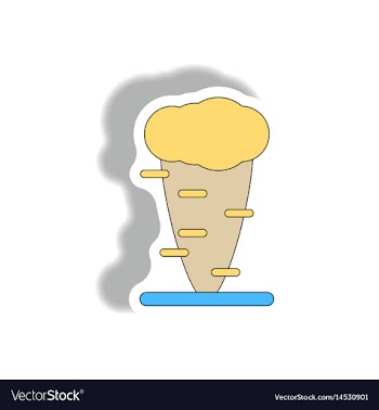 Tornado hurracian disaster twister vector image