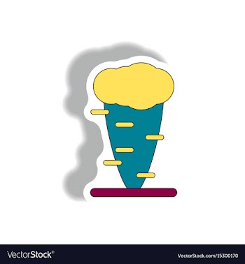 Tornado hurracian disaster twister vector image