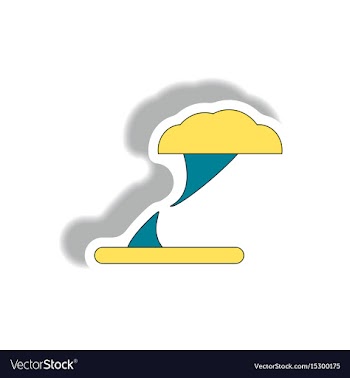 Tornado hurracian disaster twister vector image