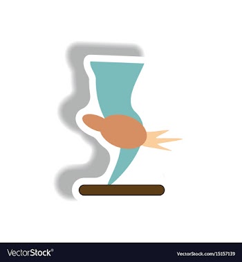 Tornado sticker vector image