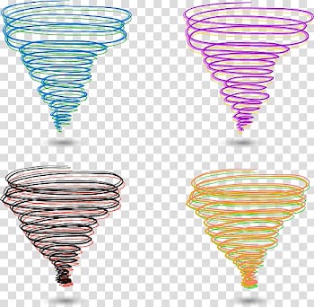 Tornado Wind Tropical cyclone , Colorful cartoon tornado transparent background PNG clipart