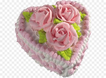 Torte Wedding cake Chocolate cake - White Heart Cake with Pink Roses PNG Picture Clipart 