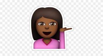 Toss Emoji - Sassy Black Girl Emoji