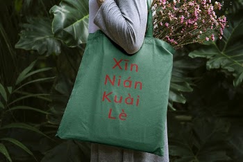 Tote bag mockup, Chinese New | Free PSD Mockup - rawpixel