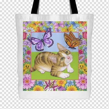 Tote bag Shopping Bags & Trolleys Cat, bag transparent background PNG clipart