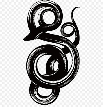 Totem Black and white - Black and white snake totem 