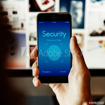 Touch ID Access Cyber Digital Security Graphic Concept