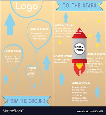 Tour of the world brochure settemplate of flyear vector image