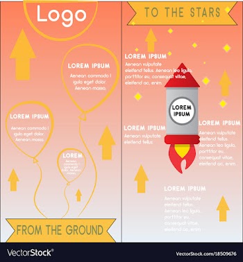 Tour of the world brochure settemplate of flyear vector image