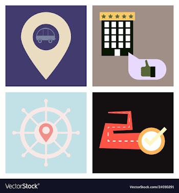 Tourism icon set included icons as tourist guide vector image