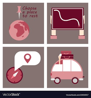 Tourism icon set included icons as tourist guide vector image