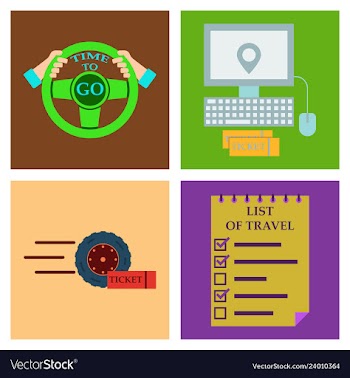 Tourism icon set included icons as tourist guide vector image