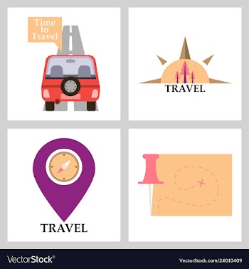 Tourism icon set included icons as tourist guide vector image