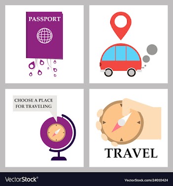 Tourism icon set included icons as tourist guide vector image