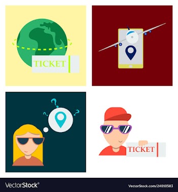 Tourism icon set included icons as tourist guide vector image