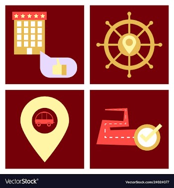 Tourism icon set included icons as tourist guide vector image