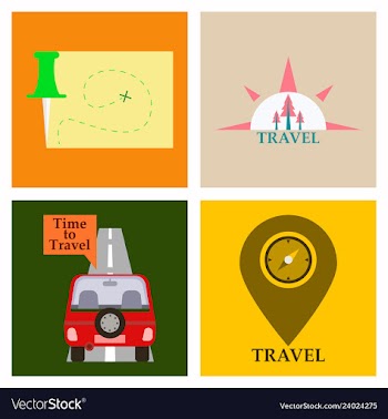 Tourism icon set included icons as tourist guide vector image