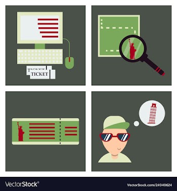 Tourism icon set included icons as tourist guide vector image