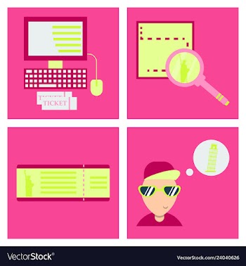 Tourism icon set included icons as tourist guide vector image