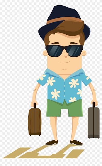 Tourism Summer Vecteur - Animation Tourist Png