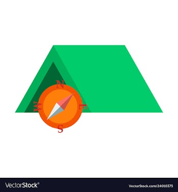 Tourist tent for travel and camping isolated vector image