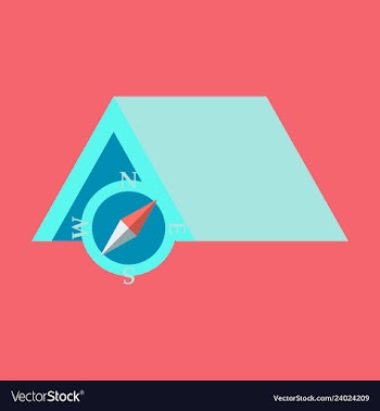 Tourist tent for travel and camping isolated vector image