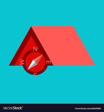 Tourist tent for travel and camping isolated vector image