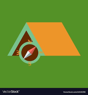 Tourist tent for travel and camping isolated vector image