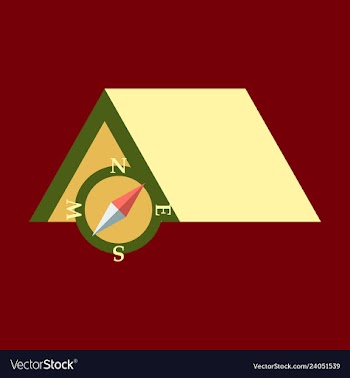Tourist tent for travel and camping isolated vector image