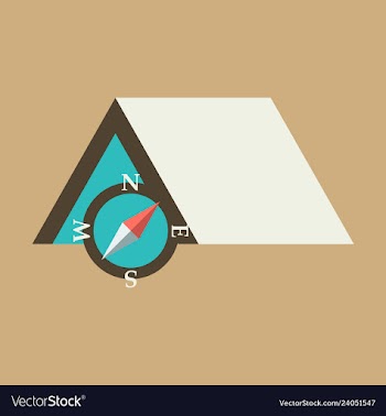 Tourist tent for travel and camping isolated vector image