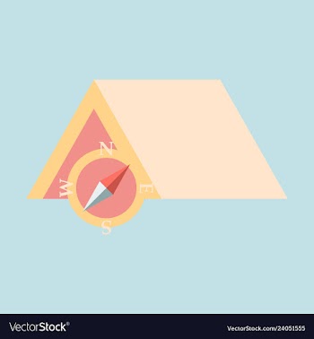 Tourist tent for travel and camping isolated vector image