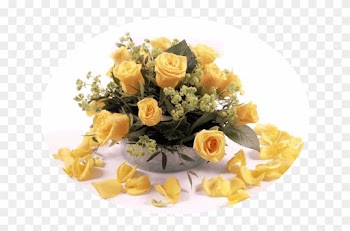 Tout En Jaune - Tube Roses Jaunes Png