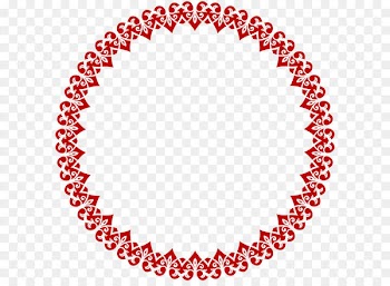 Towel Circle Clip art - Heart Round Border Frame PNG Clip Art 
