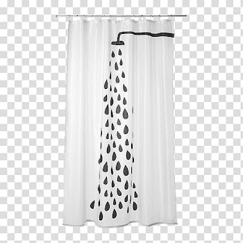 Towel Expedit IKEA Douchegordijn Curtain, White shower curtain transparent background PNG clipart