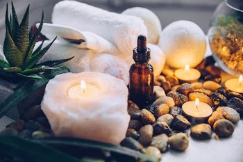 Towels Bath Bombs And Candles