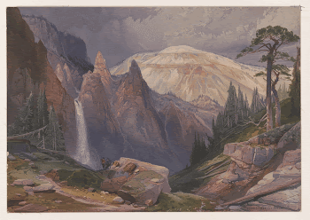 Tower Falls and Sulphur Mountain, | Free Photo - rawpixel