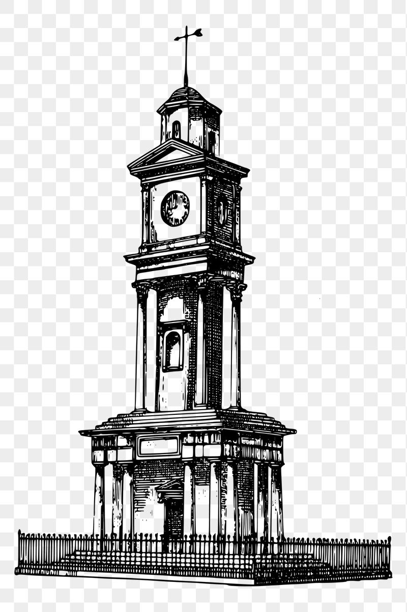 Tower png sticker vintage architecture | Free PNG - rawpixel