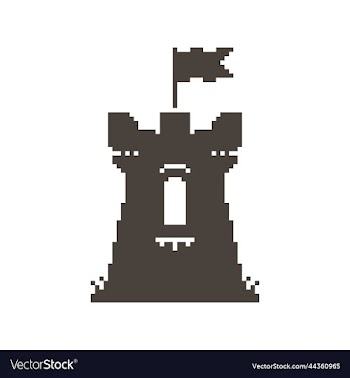 tower with window and flowing flag on top