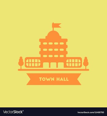Town hall building vector image