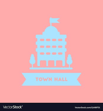 Town hall building vector image