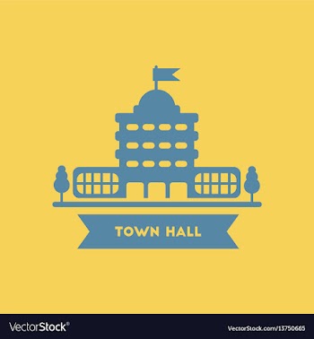 Town hall building vector image